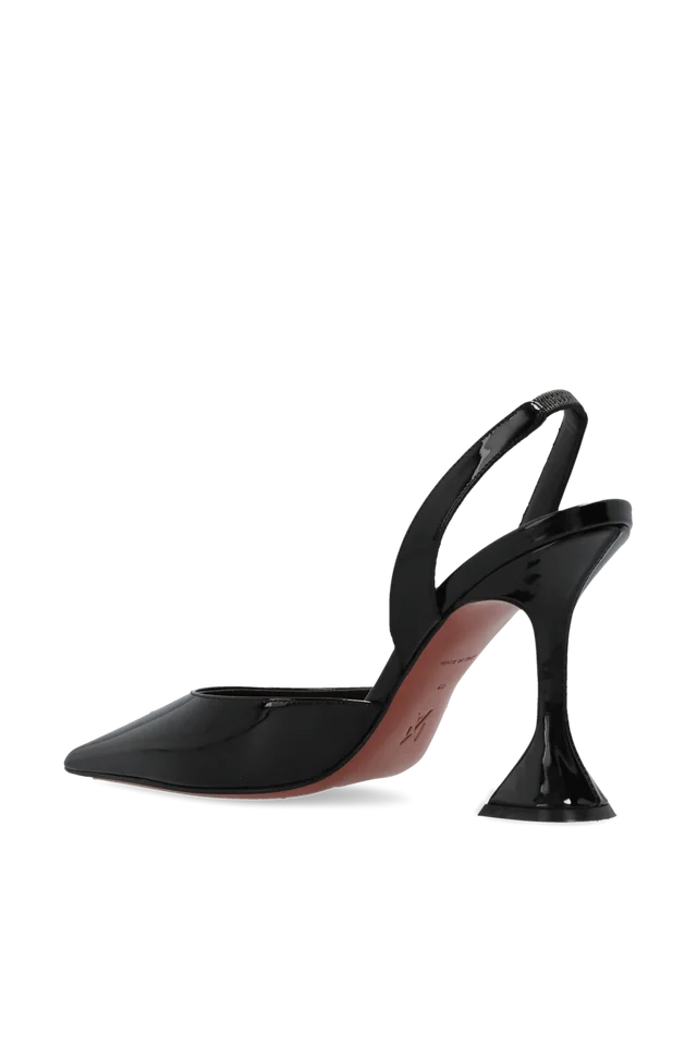 Amina Muaddi Holli Open-Heel High-Heeled Sandals, photo 3 of 6 from SENSER