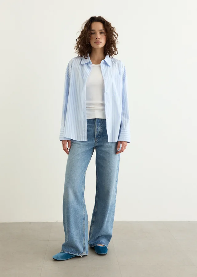 Incu Collection Diver Classic Blue Stripe Shirt in Blue from Incu, photo 1 of 1