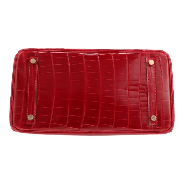 Hermès Birkin 30 cm handbag in Red Crocodile from Collector Square, photo 2 of 5