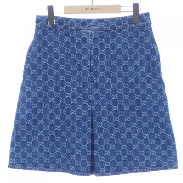 Gucci Skirt Blue in Blue from The Reluxe