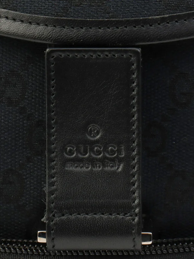 Gucci GG Canvas Backpack Black in Black Canvas from VINTAGE QOO TOKYO, photo 7 of 13
