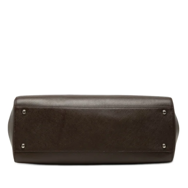 Brown Burberry Leather Handbag in Brown Leather from Designer Revival, photo 2 of 2
