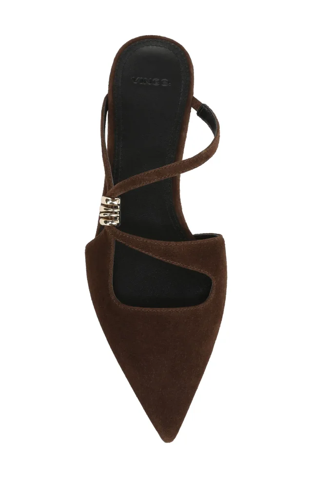Vince Gilia Strappy Pointed Toe Flat Mule, photo 5 of 9 from Nordstrom Rack
