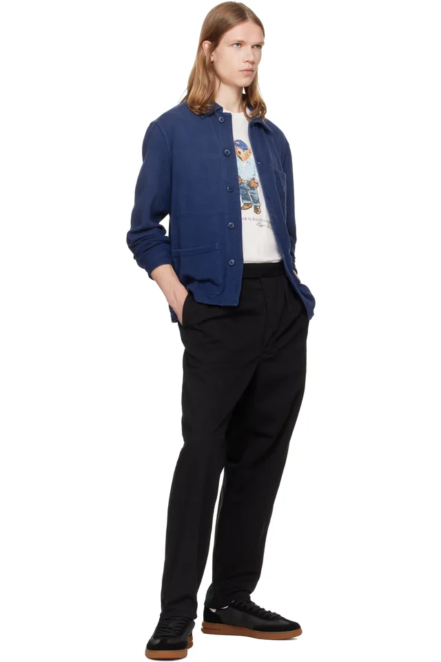 Polo Ralph Lauren Black Relaxed Fit Twill Officer’s Trousers, photo 4 of 4 from SSENSE