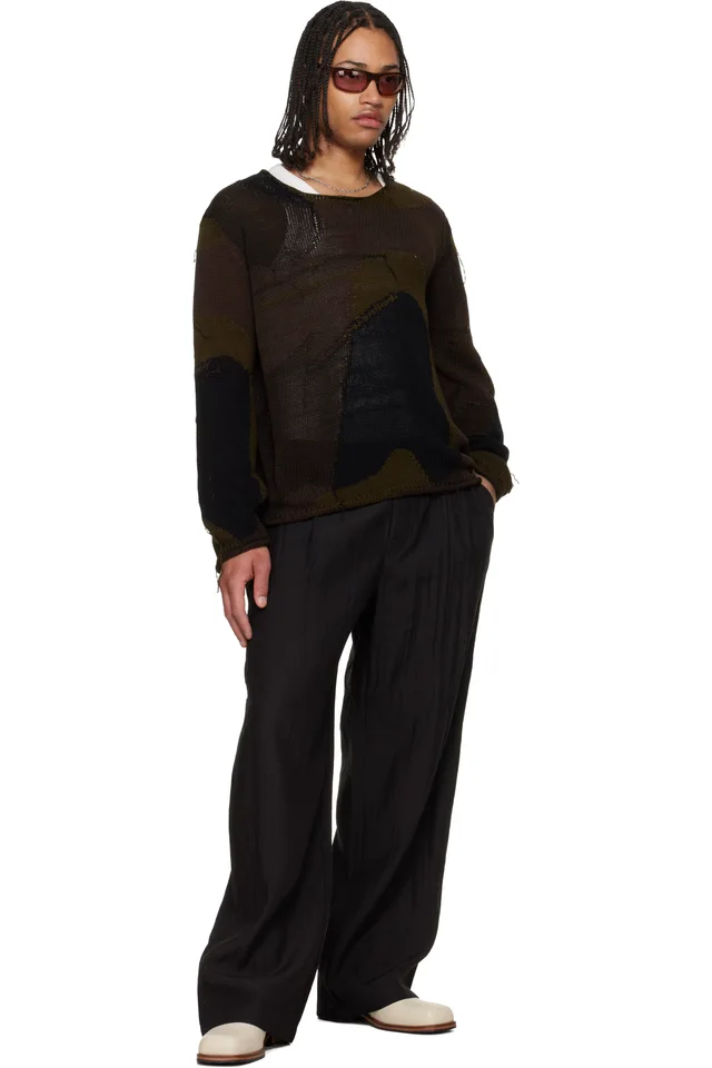 OUR LEGACY Black Leisure Trousers, photo 4 of 4 from SSENSE