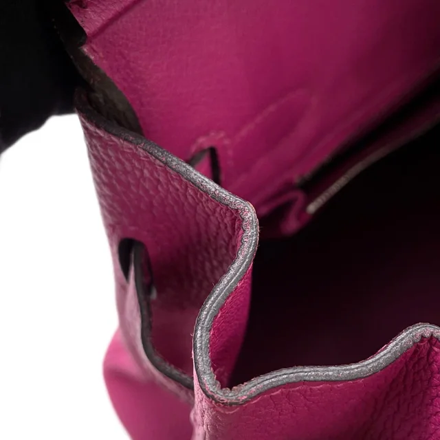 Hermès Birkin Rose Purple Togo Leather Size 30 in Pink Togo leather from GALLERY RARE, photo 10 of 14