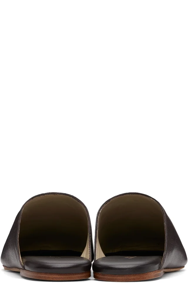 A.P.C. Brown 'Les Mules' Slip-on Loafers, photo 2 of 4 from SSENSE