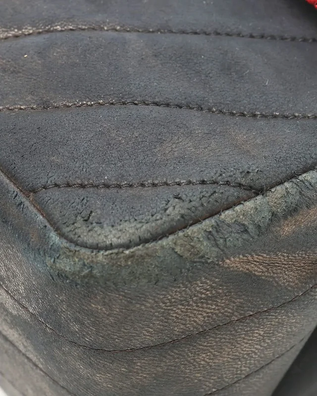 Chanel Chevron Braided Trim Flap Bag in Leather from A Retro Tale, photo 8 of 13