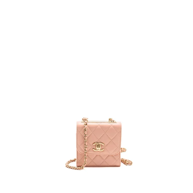 Chanel Mini Trendy CC Clutch in Pink Lambskin from EMIER