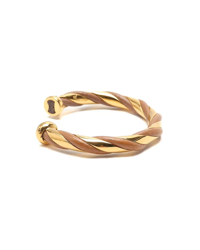 Hermès Twisted Cuff Bracelet in Leather from A Retro Tale, photo 4 of 5
