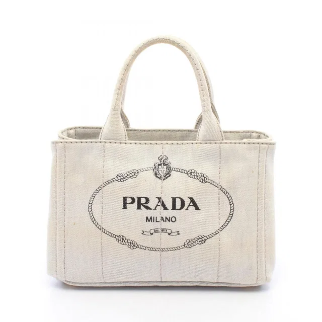 Prada Tote Bag Denim Canapa in Denim from The Reluxe