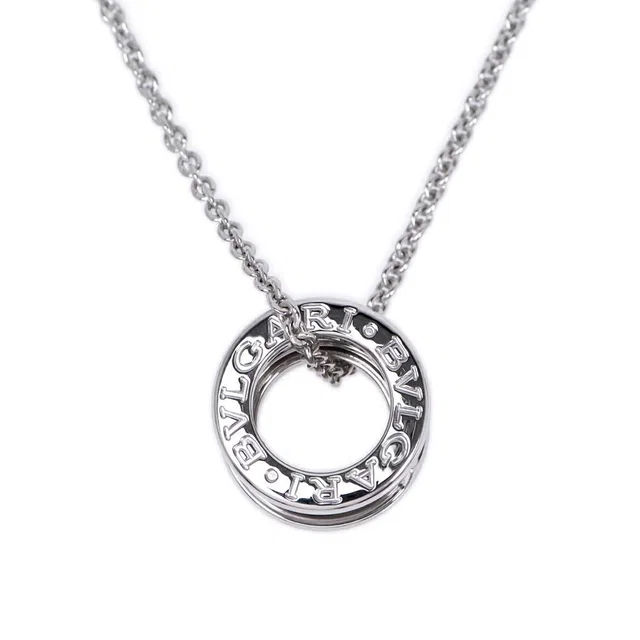 Bvlgari B.Zero1 Necklace 18K White Gold 40 Pendant in White from The Reluxe