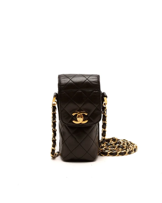Chanel Classic Phone Holder Crossbody Bag in Lambskin from A Retro Tale