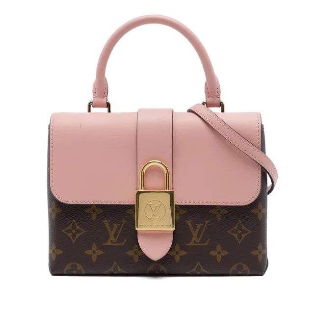 Brown Louis Vuitton Monogram Locky BB Satchel in Brown Coated canvas from Designer Revival