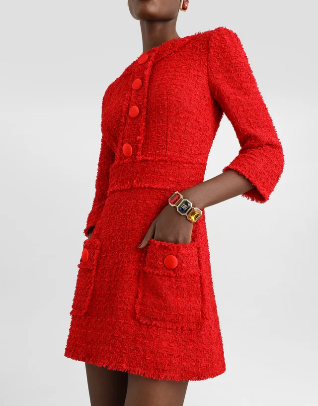 Dolce & Gabbana short dress in rachel tweed, photo 4 of 5 from SENSER