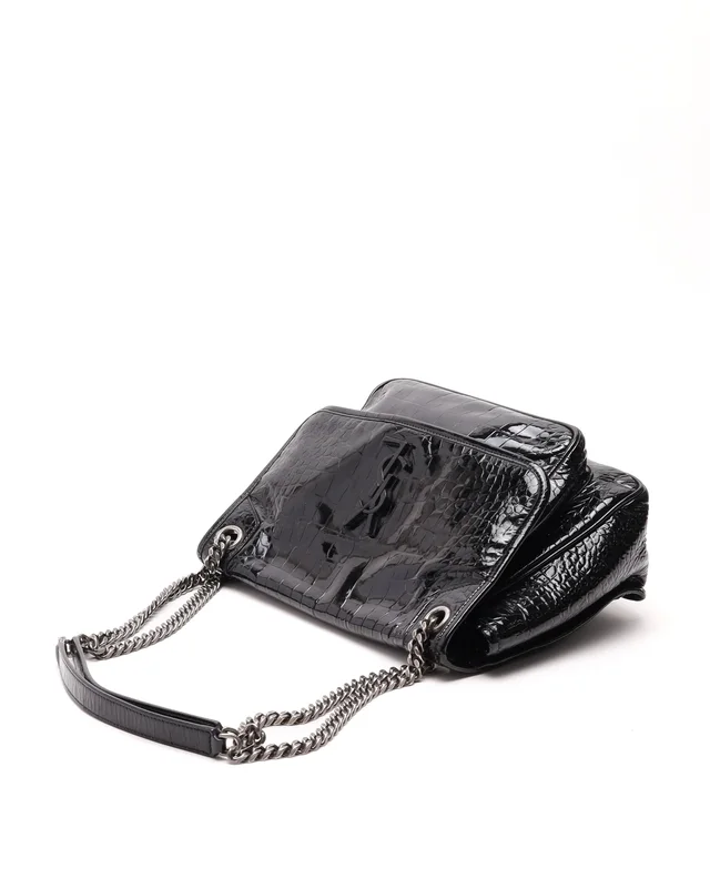 Saint Laurent Niki Croc Patent Chain Bag in Patent leather from A Retro Tale, photo 5 of 8