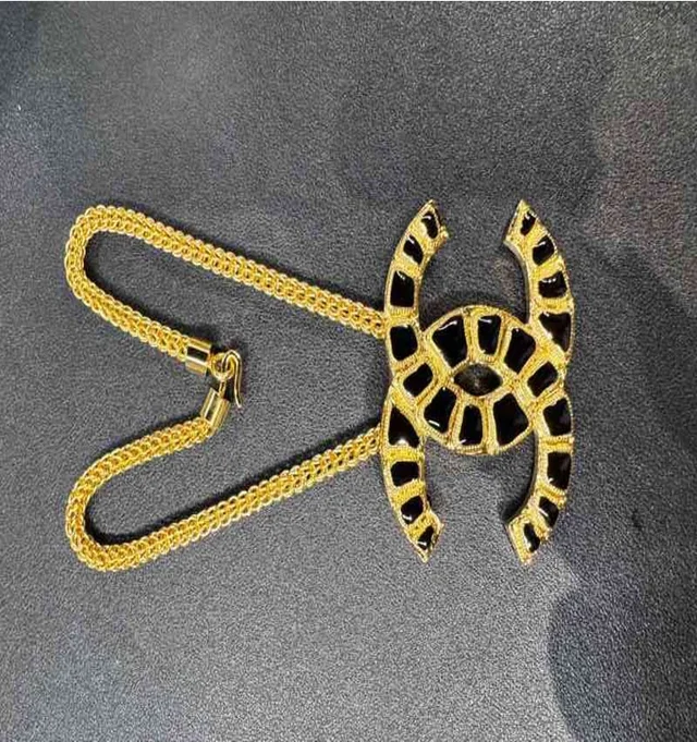 Chanel 2019 Egyptian Black Double C Necklace in Black from Luxury Promise, photo 1 of 1