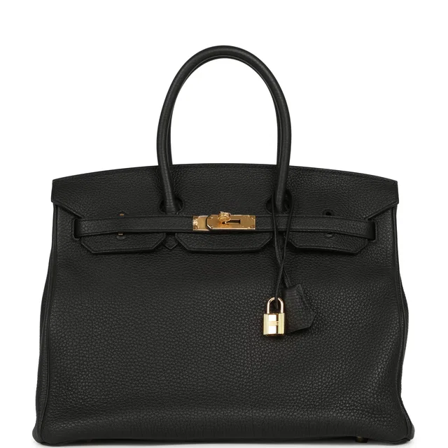 Hermès Birkin 35 Black Togo Gold Hardware in Black Togo leather from Madison Avenue Couture