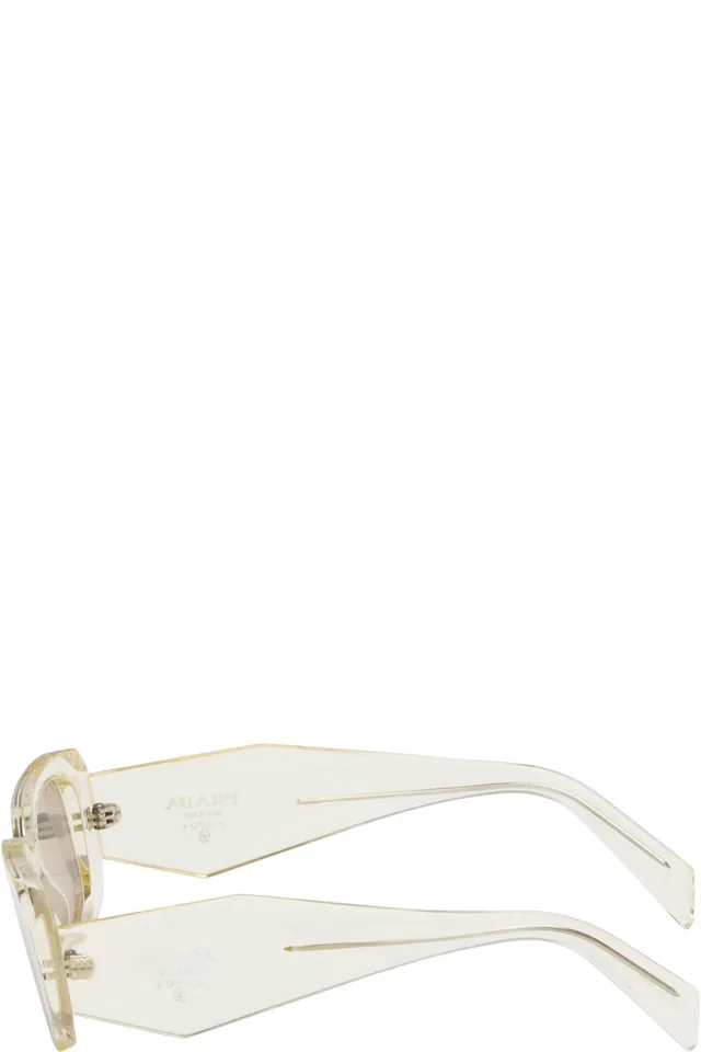 Prada Eyewear Yellow 'Prada Symbole' Sunglasses, photo 3 of 4 from SSENSE