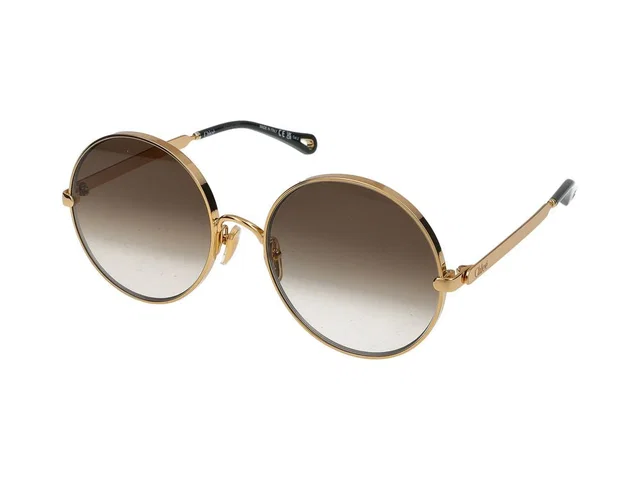 Chloé Ch0321s Sunglasses — Gold Metal in Gold from HEWI