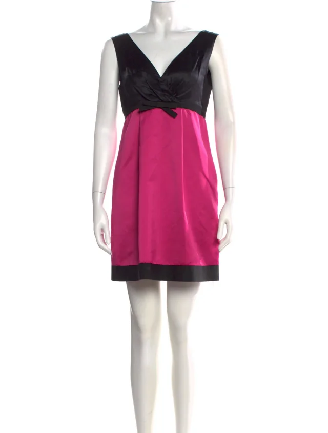 Dolce & Gabbana Silk Mini Dress in pink Silk from The RealReal