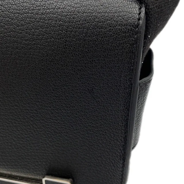 Hermès Geta Black Chevre Myzore Goatskin in Black Goatskin from GALLERY RARE, photo 6 of 17