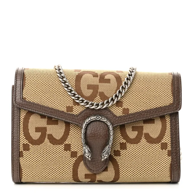 Gucci Dionysus Wallet On Chain GG Canvas Bag - Beige & Brown in Brown Canvas from H&T