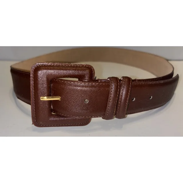 Omega Vintage 94093 Women's Brown Leather Belt Size 1x in brown|red Leather from Poshmark