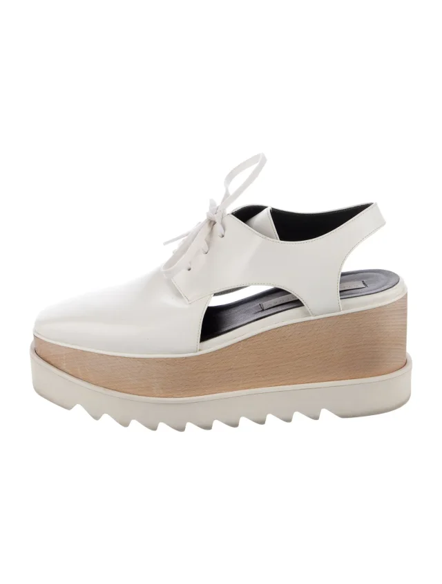 Stella McCartney Leather Colorblock Pattern Slingback Flats in Leather from The RealReal