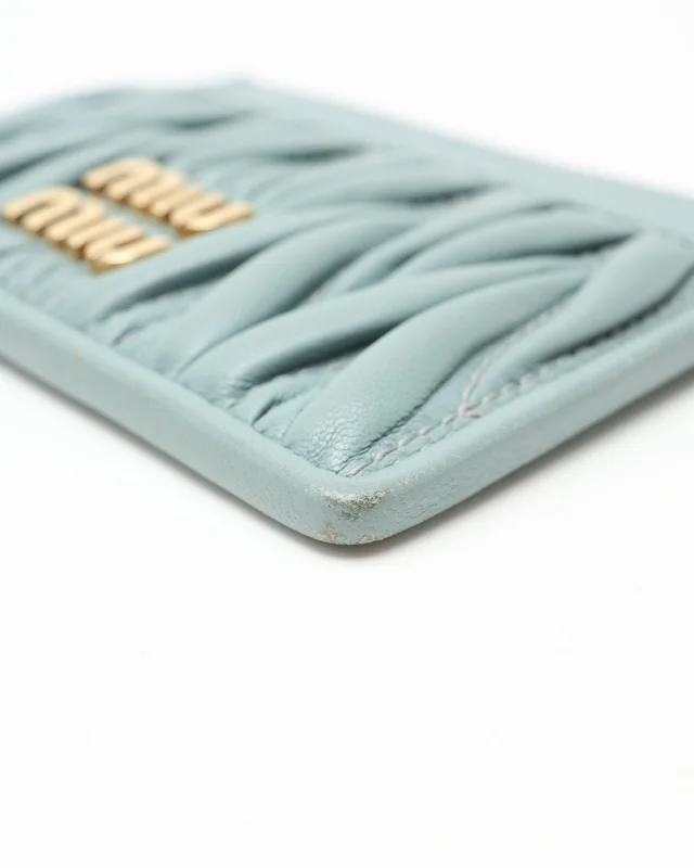 Miu Miu Matelassé Nappa Card Holder in Nappa leather from A Retro Tale, photo 4 of 5