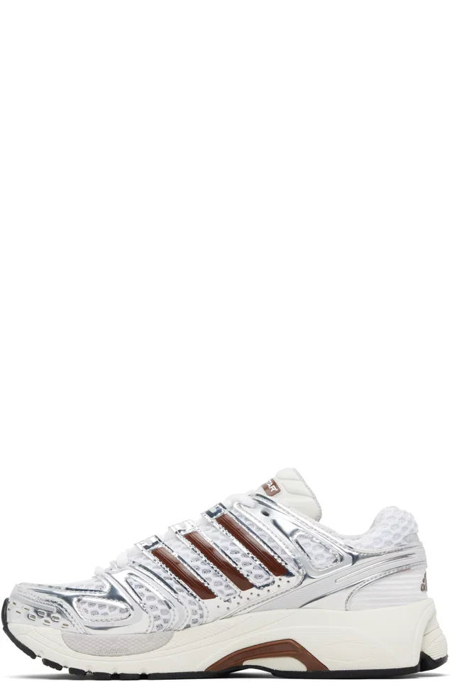 adidas Originals White & Brown Adistar Control 5 Sneakers, photo 3 of 5 from SSENSE