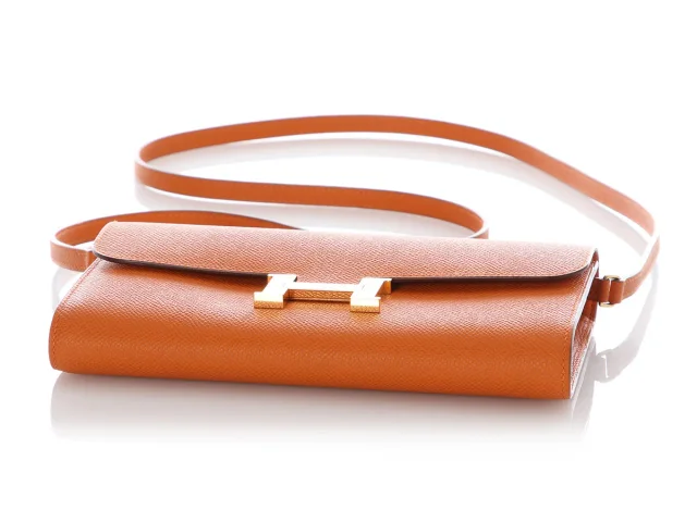 Hermès Epsom Constance To Go in Orange Epsom leather from Ann's Fabulous Finds, photo 6 of 10