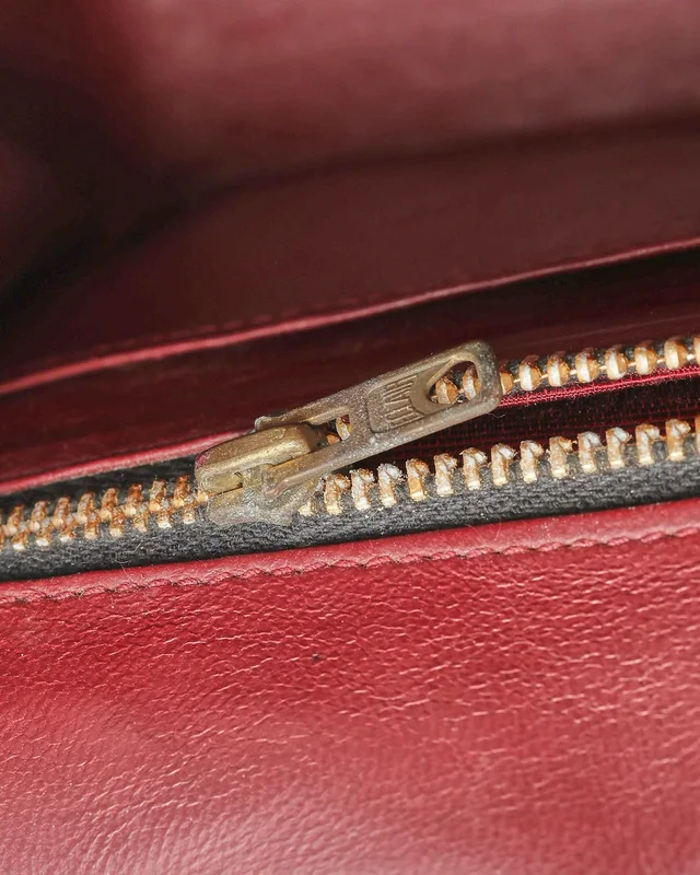 Chanel Chevron Braided Trim Flap Bag in Leather from A Retro Tale, photo 11 of 13