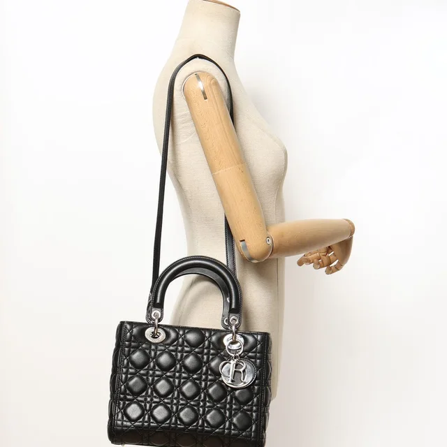 Medium Lady Dior Bag in Leather from A Retro Tale, photo 8 of 8