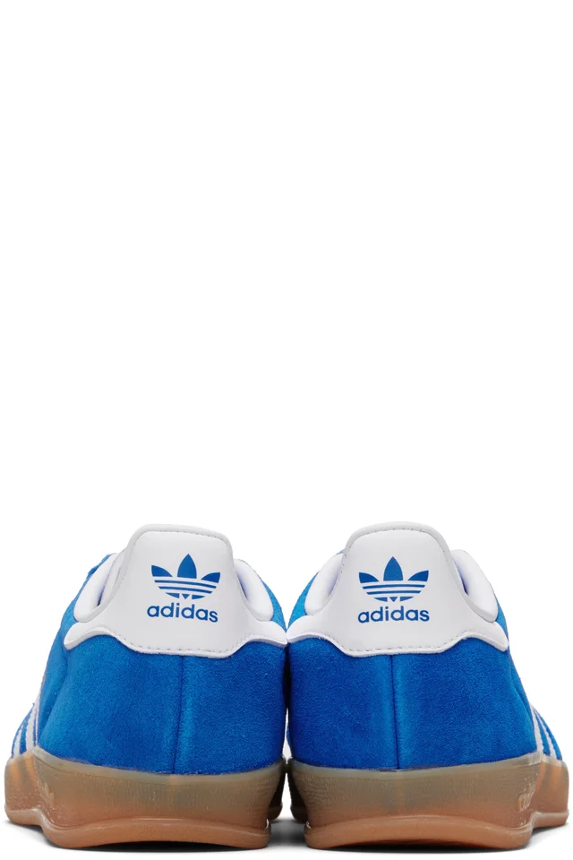 adidas Originals Blue Gazelle Indoor Sneakers, photo 2 of 5 from SSENSE