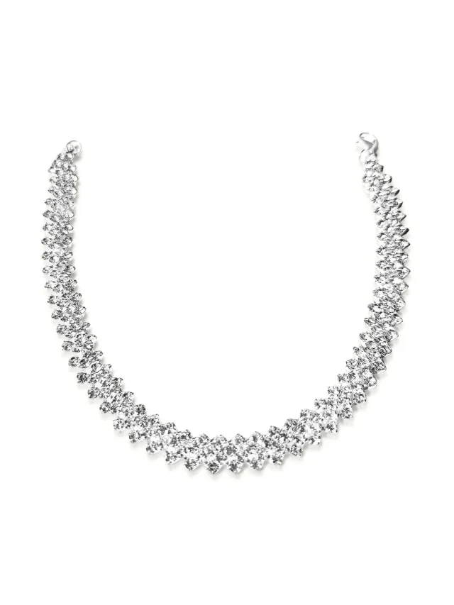 HZMER JEWELLERY rhinestone-embellished necklace, photo 2 of 2 from FARFETCH