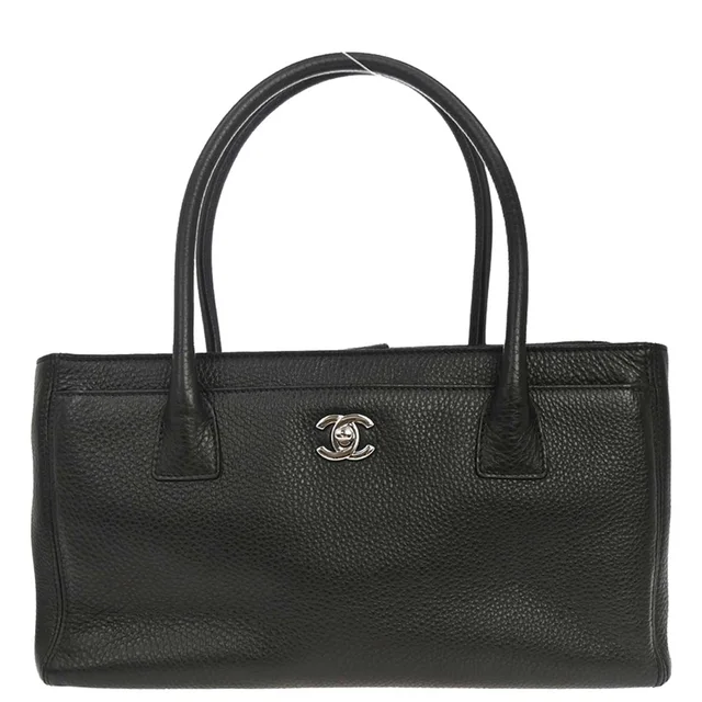 Chanel 2014 Black Deerskin Executive Cerf Tote Bag in Black from AMORE Vintage Tokyo