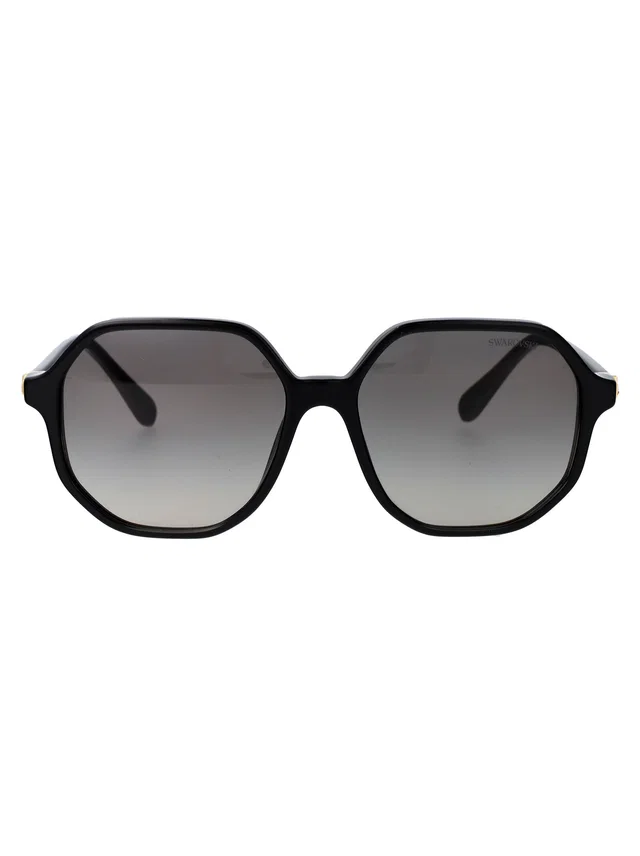 Swarovski 0sk6003 Gradient-Lens Acetate Sunglasses — Black in Black from HEWI