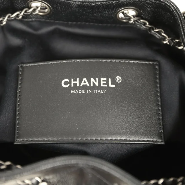 Chanel Small 25 Hobo Bag Black Shiny Caviar Aged Ruthenium Hardware in Black Caviar from Madison Avenue Couture, photo 1 of 1