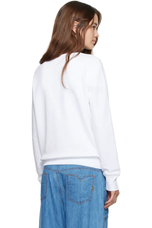 Versace Jeans Couture White Screen-Printed Sweatshirt, photo 3 of 3 from SSENSE