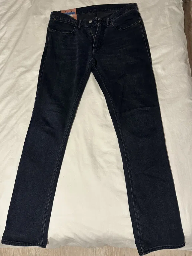 Acne Studios Jeans Max Blue Black, Men's (Size 32) in blue from Grailed
