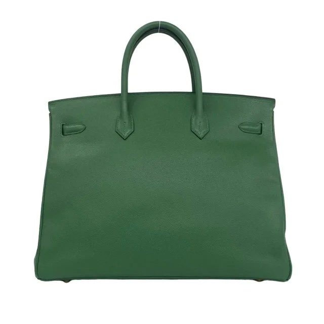 Hermès Birkin40 Cuir Chevre Mysore in Green Calfskin from LuxUness, photo 3 of 10