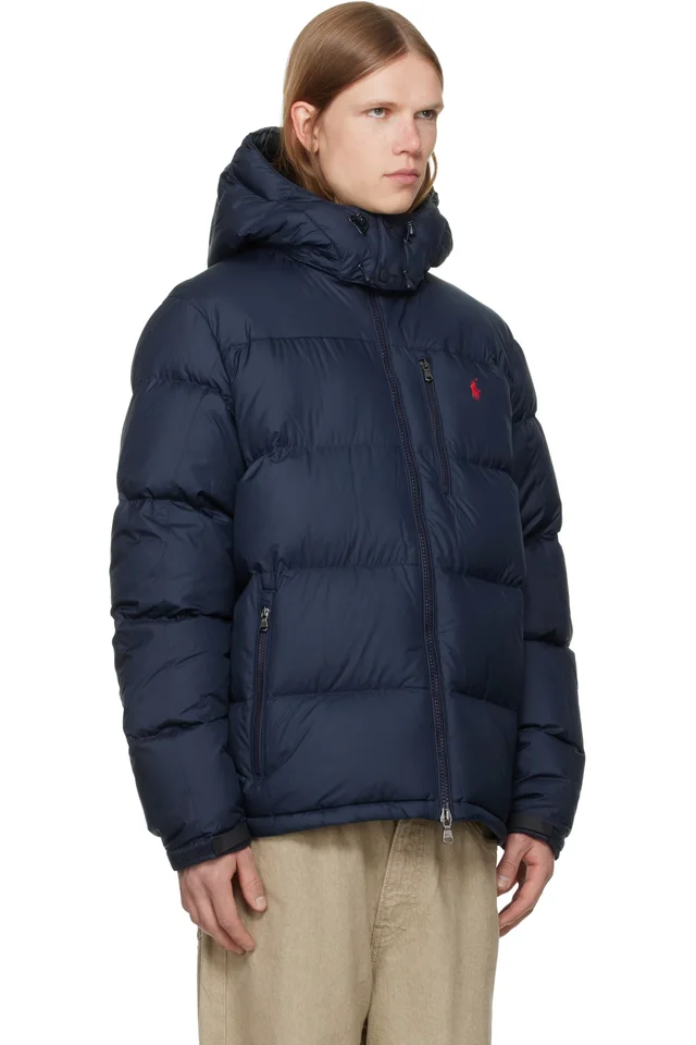 Polo Ralph Lauren Navy Recycled Insulated Down Jacket, photo 2 of 2 from SSENSE