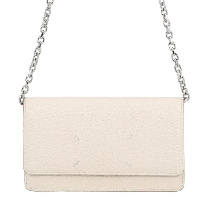 Maison Margiela Chain Wallet White Leather in White Leather from GALLERY RARE