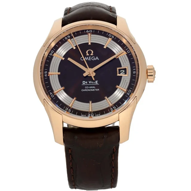 Omega De Ville Hour Vision 431.63.41.21.13.001 41mm Rose Gold Watch in Pink Leather from H&T