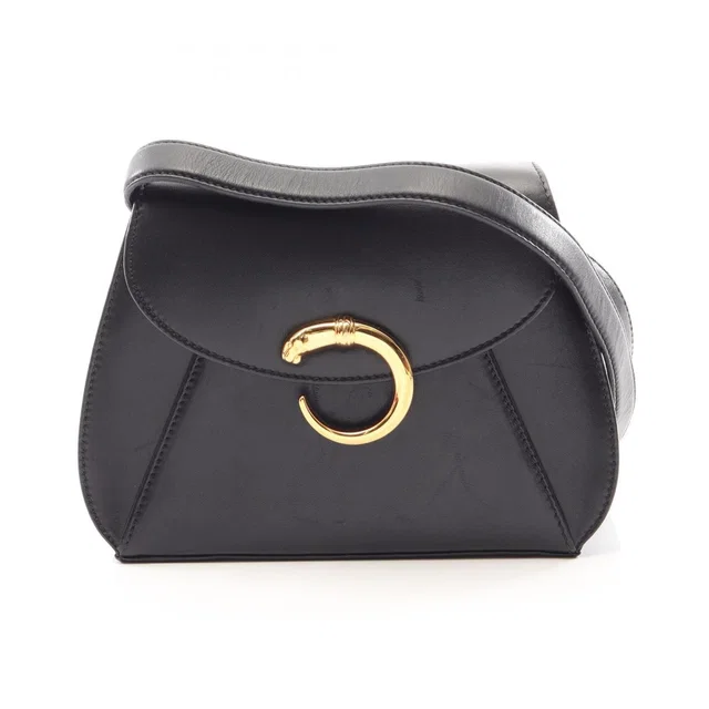 Cartier Shoulder Bag Panthère Mini Black Leather Mini in Black Leather from The Reluxe