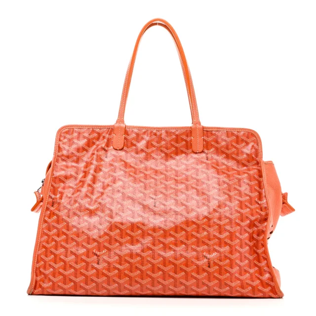 Goyard Goyardine Sac Hardy Pet Carrier PM Orange in Orange Coated canvas from FASHIONPHILE, photo 10 of 10