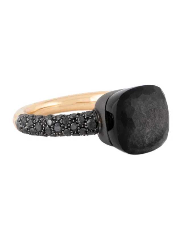 Pomellato Obsidian & Diamond Nudo Classic Ring in multicolor from The RealReal
