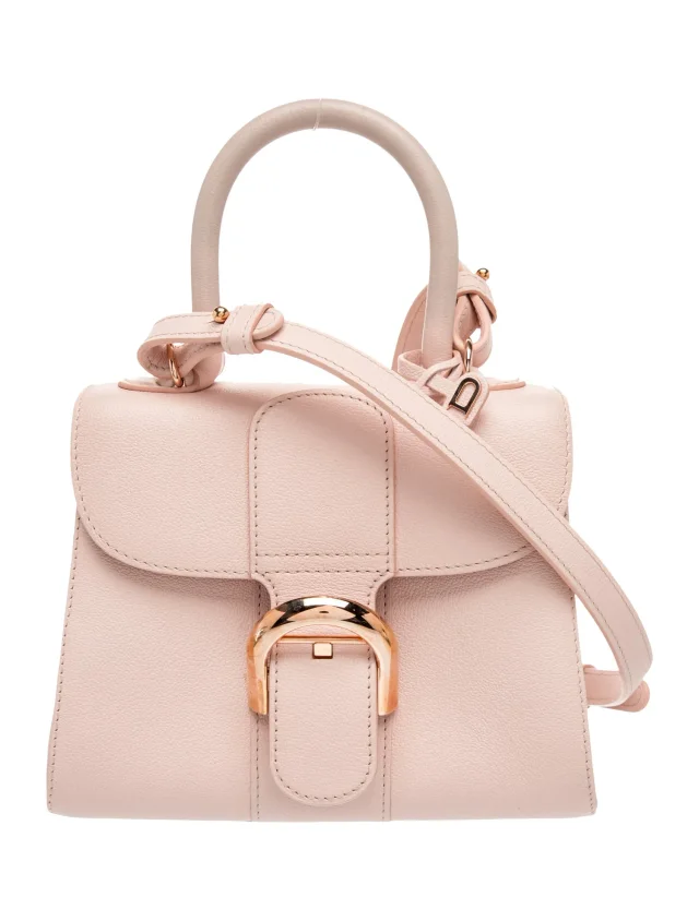 Delvaux Leather Brilliant Mini in pink Leather from The RealReal