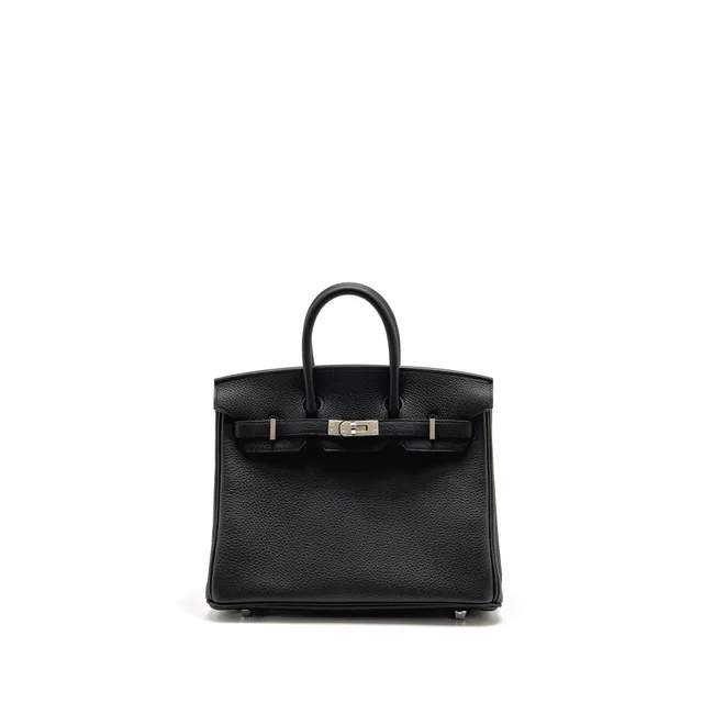 Hermès Birkin 25 Togo Black SHW Stamp G in Black Togo leather from EMIER